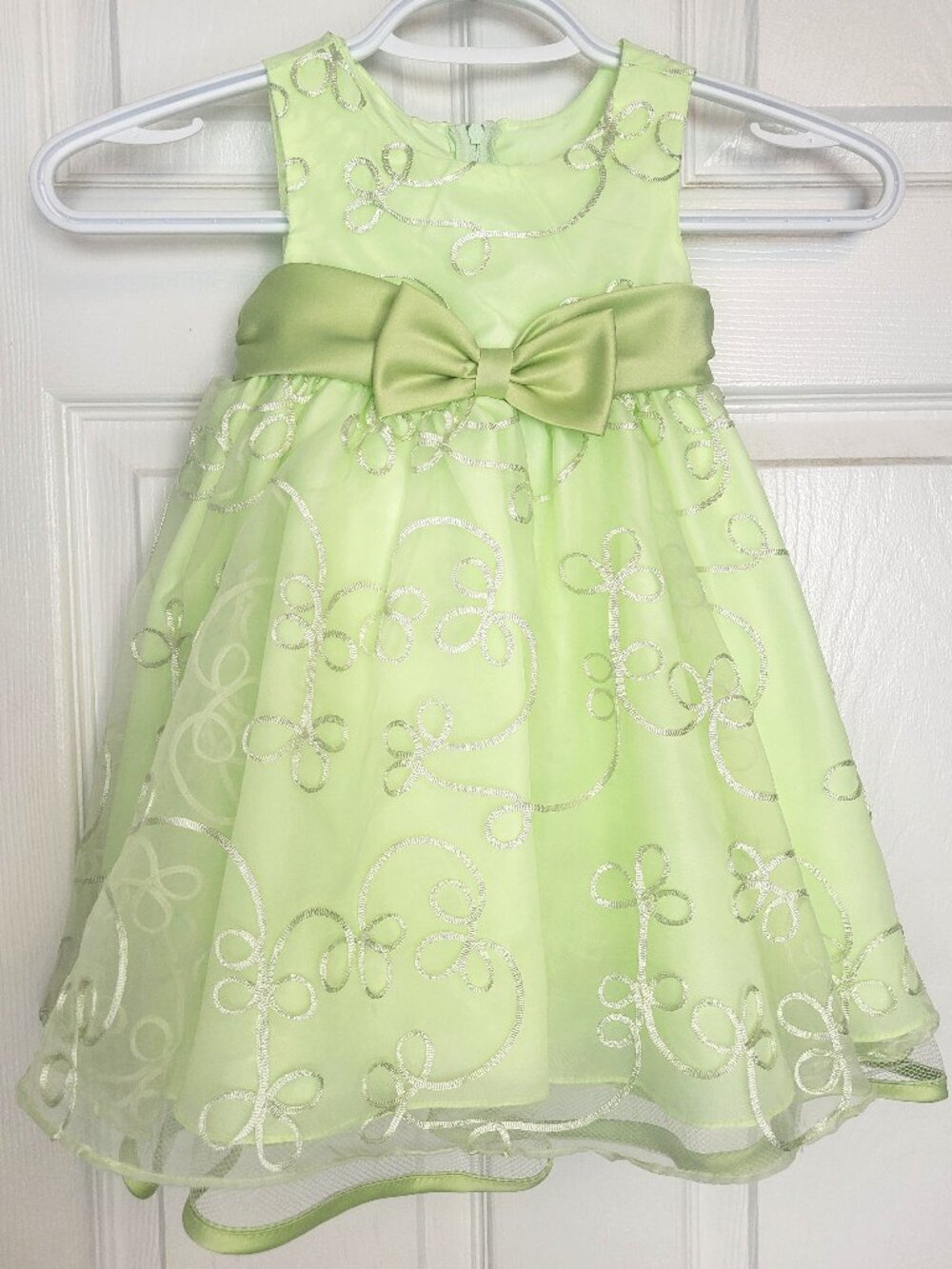 ⚡BOGO⚡ Rare Editions Toddler Girls' Apple-Green Formal Dress 18M